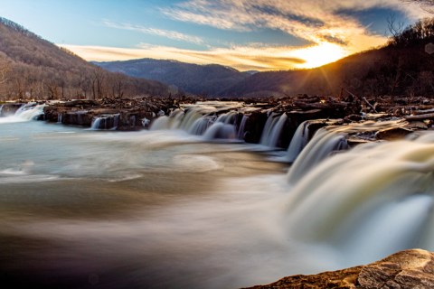 The Longest Scenic Riverside Drive In West Virginia's Only National Park Leads To A Waterfall Wonderland