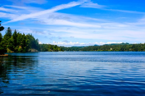 The Three Lakes At Oregon's Jessie M. Honeyman Memorial State Park Are Pretty Spots For Outdoor Recreation