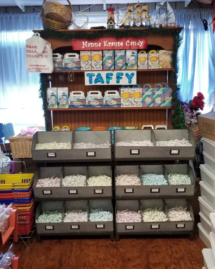 salt water taffy at Mrs.Hanna Krause's Homemade Candy