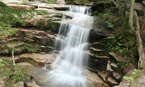 The New Hampshire Trail That Leads To A Stairway Waterfall Is Heaven On Earth