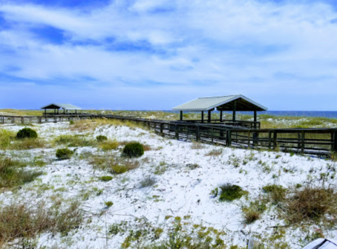 Walk The Boardwalk Across Rolling Dunes & Swaying Sea Oats At Perdido Key State Park In Florida