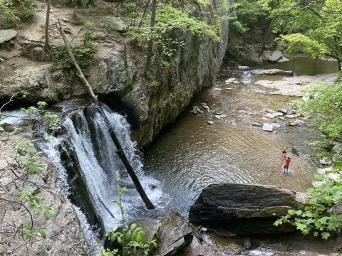 Hike To A Waterfall Lagoon On The Easy Falling Branch Trail In Maryland