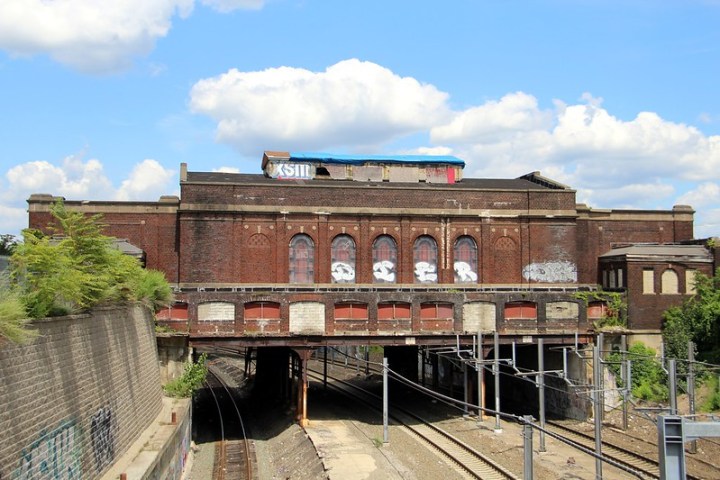 view of the Pawtucket-Central Falls Railway Station in Rhode Island