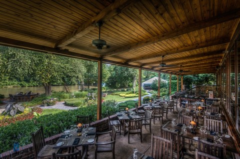 With Unobstructed Views Of The Chattahoochee River, Come Dine Waterside At Canoe In Georgia