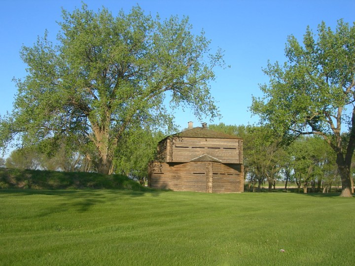 a wooden building at Fort Sisseton in South Dakota