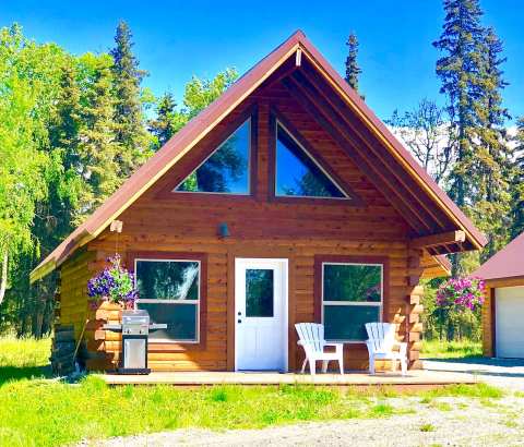 Wake Up To The Water Lapping The Shores Outside Of This Lakefront Cabin In Alaska