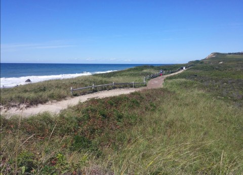 Climb The High Dunes In Massachusetts For Stunning Sea Views On The Moshup Beach Trail