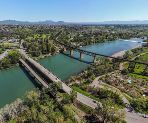 Take A Walk Across The Diestelhorst Bridge In Northern California For Views Of The Sacramento River