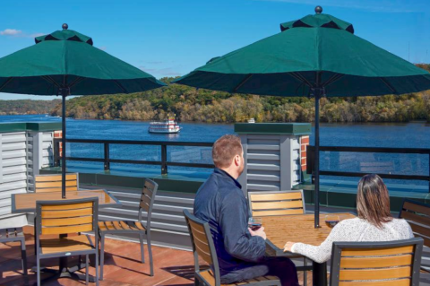 Look Out On The Beautiful St. Croix River When You Visit The Papa's Rooftop In Stillwater, Minnesota