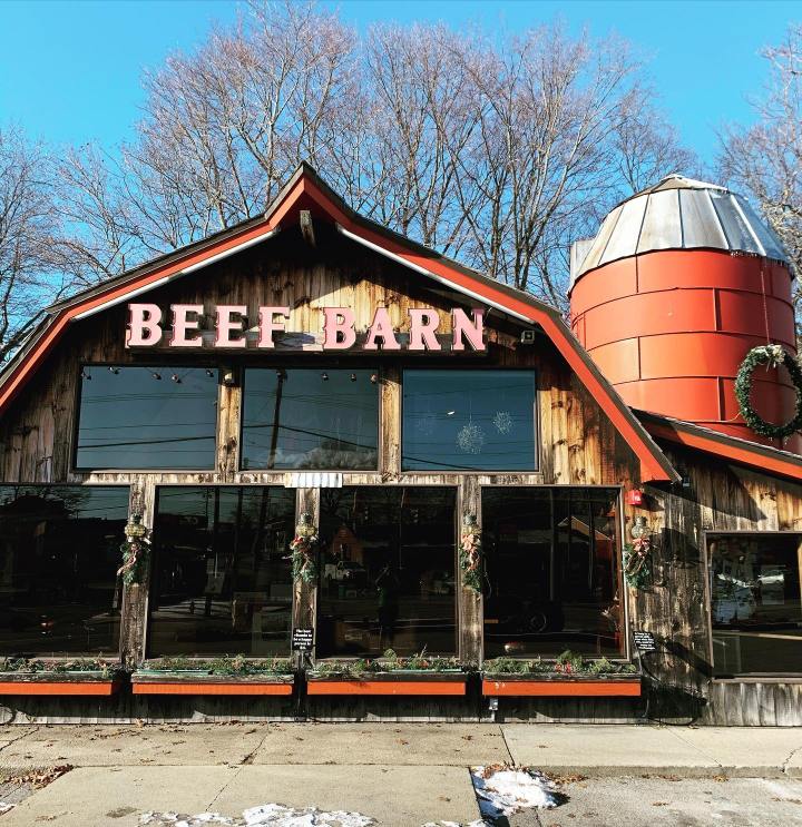 outside Beef Barn in Rhode Island