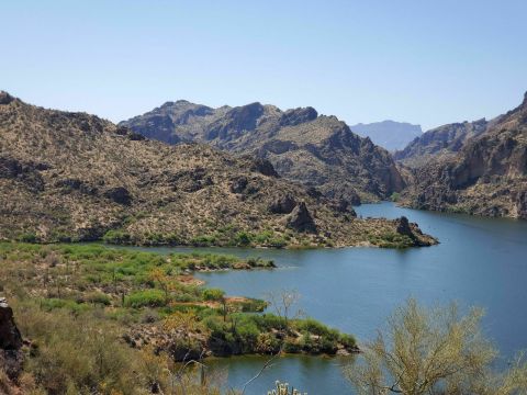 Take A Hike, Then Cool Off In Saguaro Lake On Butcher Jones Trail In Arizona