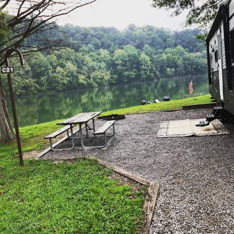 Spend The Night At A Civil War Battlefield When You Visit This Lakeside Campground In West Virginia