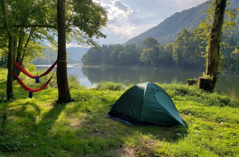 The Spectacular Spot In West Virginia Where You Can Camp Right On The Beach