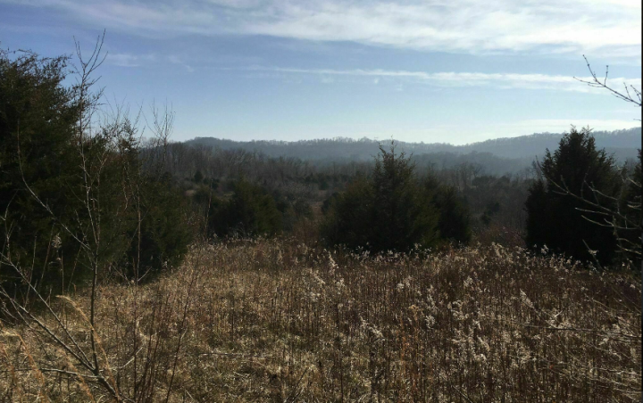 a mountain view from Kamelands Trail in Ohio