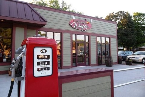 Housed In A Re-Purposed Gas Station, Lewis Station Winery Is One Of Wisconsin's Most Unique Urban Wineries