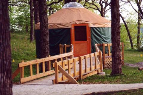 Sleep In A Yurt And Relax On A Sandy Beach In This Iowa Park That’s Like No Other