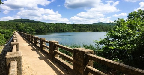 With Waterfalls And Wildflowers, Lake Leatherwood Is A Stunning Arkansas Nature Walk