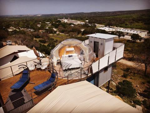 Spend The Night In A Translucent Dome Under The Stars At Hozhoni On The Hill In Texas