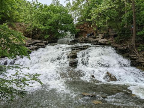 Swim At The Bottom Of A Multi-Tiered Waterfall After The 2-Mile Hike To Tanyard Creek Falls In Arkansas