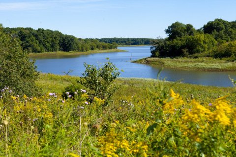 This Pleasant Hike Takes You To The Most Crystal Blue Lake In Iowa