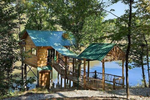 Experience A Fairytale Come To Life When You Stay At The Rustic-Themed Treehouse In Georgia