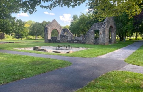 Explore Ruins On The Picturesque Lock Ridge Furnace Park Loop Trail In Pennsylvania