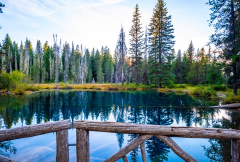 This Oregon Lake Is The Coolest Thing You'll Ever See For Free