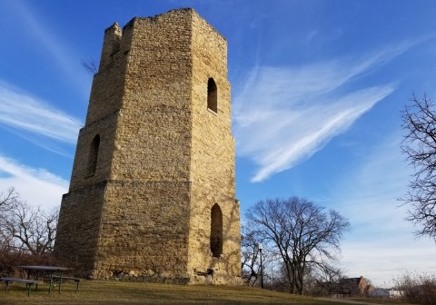 Hike to The Ruins of An Abandoned Stone Water Tower To Drink In The Best Views Of Beloit, Wisconsin