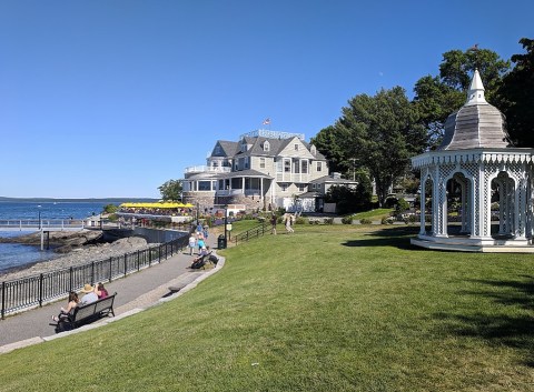 Walk Or Ride Alongside The Ocean On The 1.5-Mile Bar Harbor Shore Path In Maine