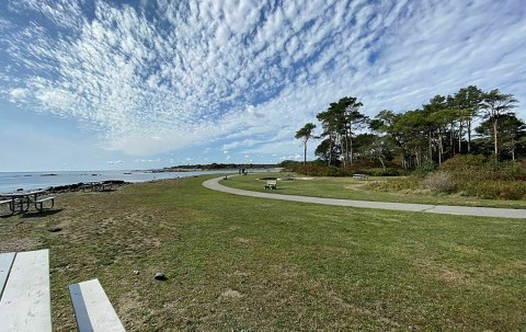 Walk Or Ride Alongside The Ocean On The 3-Mile Odiorne Point Loop Trail In New Hampshire