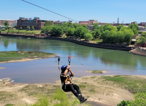 You Can Zip Line From Georgia Into Alabama Over The Chattahoochee River