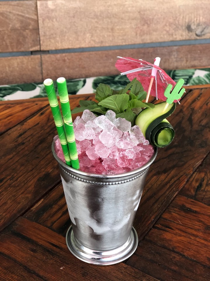 slush drink at Bootlegger Tiki