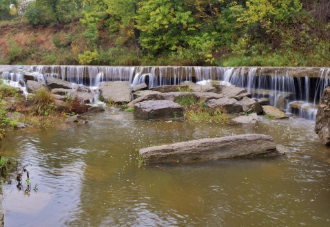 Hike Less Than Half A Mile To This Spectacular Waterfall Wading Pool In Kansas