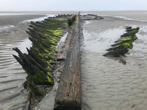 Visit Higgins Beach In Maine, A Hidden Gem Beach That Has Its Very Own Boat Skeleton