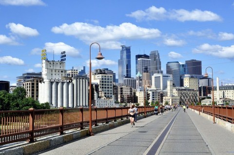 Take A Walk Across The Stone Arch Bridge, Minnesota's Most Famous Pedestrian Bridge, For Breathtaking Views Of Minneapolis