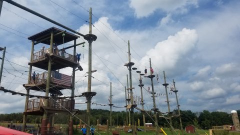 Free Fall 30 Feet On This Thrilling Zipline At Hellerick's Family Farm In Pennsylvania