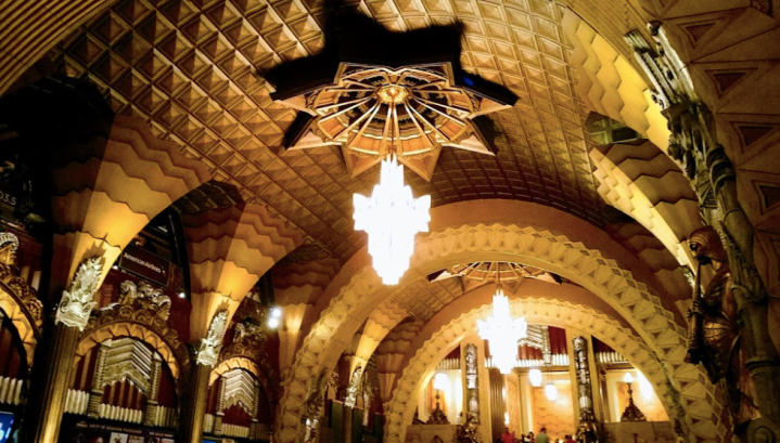 archways of Pantages Theatre in Hollywood