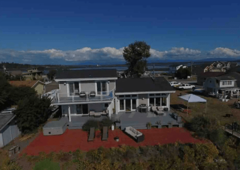 A Private Dock And Hot Tub Await You At This Waterfront Abode In Washington