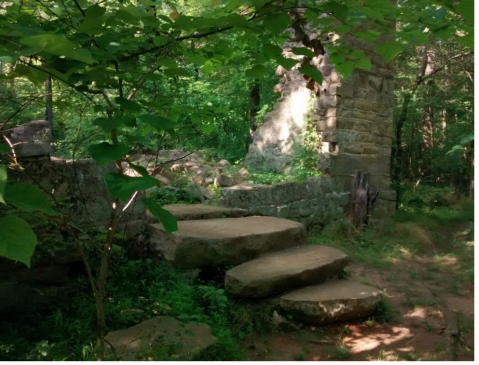 Take This 1.8-Mile Hike Through The Woods To Discover The Ruins Of An Old Rock House In North Carolina