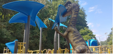 There’s A Dinosaur-Themed Playground In North Carolina Called Washington Park