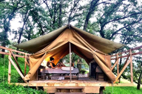 Sleep Among Towering Oaks At The Luna Valley Farm Glampground In Iowa