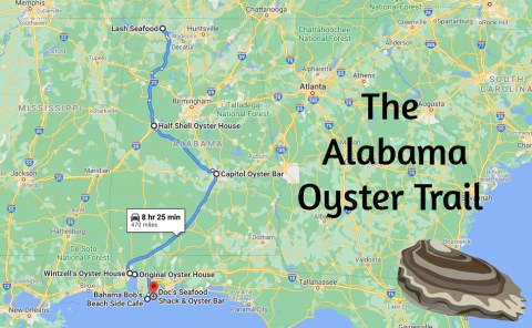 Enjoy Some Of Alabama's Freshest Seafood On The Oyster Trail