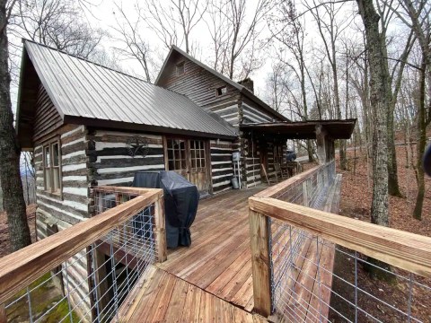 Travel Back In Time With A Stay At This 200-Year-Old Log Cabin In The Mountains Of South Carolina