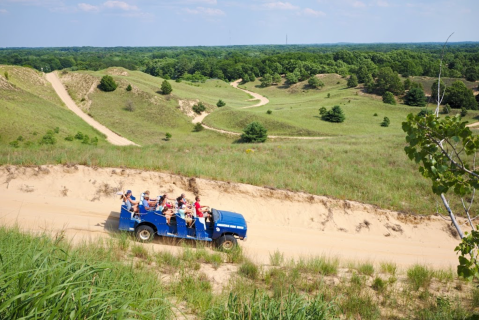 Take A 40-Minute Trip Along Lake Michigan With Saugatuck Dune Rides In Michigan