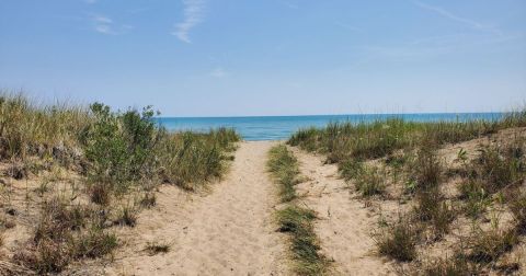 Follow A Sandy Path To The Waterfront When You Visit Illinois Beach State Park In Illinois