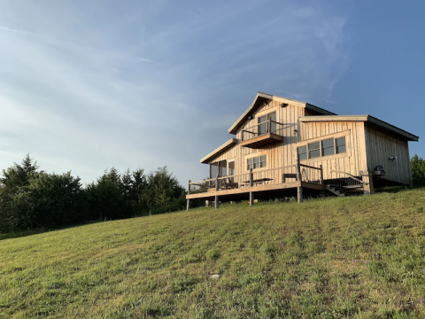 Disconnect And Relax At This Beautiful Off-The-Grid Cabin In Kansas