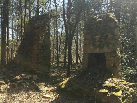 Discover Historic Ruins Of An Old Stone Dwelling Deep In The Forest On The Beech Tree Loop Trail In South Carolina