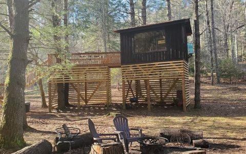 Sleep On The Roaring Toccoa River At The Riverbright Treehouse In Georgia