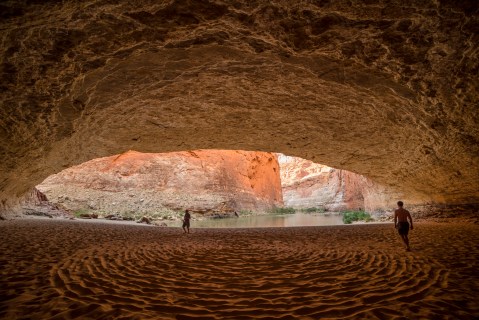 Paddle To A Massive Sand Cave Hiding At The Bottom Of The Grand Canyon In Arizona