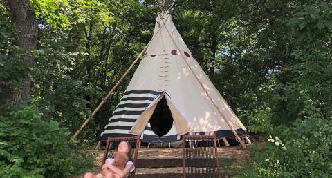 Spend The Night Under A Rustic Canvas Tent At This Unique Wisconsin Campground